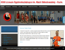 Tablet Screenshot of liceum23.waw.pl